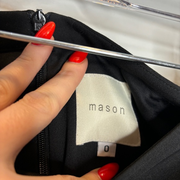 Mason Michelle Mason Caged Black Pencil Skirt - Picture 2 of 7